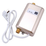 220V 3800W Mini Electric Tankless Instant Hot Water Heater Bathroom Kitchen Washing Golden In Australia - Darrahopens