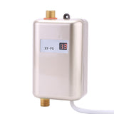 220V 3800W Mini Electric Tankless Instant Hot Water Heater Bathroom Kitchen Washing Golden In Australia - Darrahopens