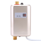 220V 3800W Mini Electric Tankless Instant Hot Water Heater Bathroom Kitchen Washing Golden In Australia - Darrahopens