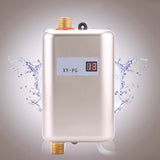 220V 3800W Mini Electric Tankless Instant Hot Water Heater Bathroom Kitchen Washing Golden In Australia - Darrahopens