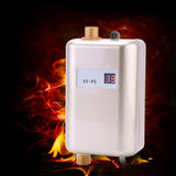 220V 3800W Mini Electric Tankless Instant Hot Water Heater Bathroom Kitchen Washing Golden In Australia - Darrahopens