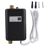 220V 3800W Mini Electric Tankless Instant Hot Water Heater Bathroom Kitchen Washing Black In Australia - Darrahopens