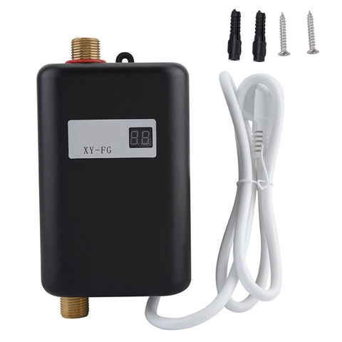 220V 3800W Mini Electric Tankless Instant Hot Water Heater Bathroom Kitchen Washing Black In Australia - Darrahopens