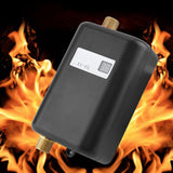 220V 3800W Mini Electric Tankless Instant Hot Water Heater Bathroom Kitchen Washing Black In Australia - Darrahopens