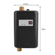 220V 3800W Mini Electric Tankless Instant Hot Water Heater Bathroom Kitchen Washing Black