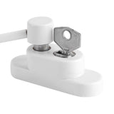 Zinc Alloy Window Door Opening Restrictor Cable Baby Child Safety Lock Catch Wire White