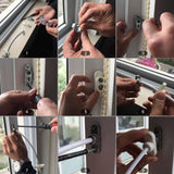 Zinc Alloy Window Door Opening Restrictor Cable Baby Child Safety Lock Catch Wire White In Australia - Darrahopens