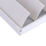 1 PC Plastic Air Vent Grille Cover 3 Flaps Wall Duct Ventilation Grill With Net New 20*20cm