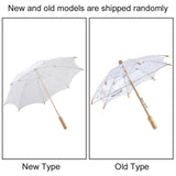 Lady Wedding Lace Umbrella Parasol Sun Umbrellas Party Bridal Photo Taking Decor(White Large)