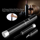 Air Pressure Kitchen Red Wine Bottle Opener Corkscrew Tool Black with Blade In Australia - Darrahopens