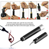 Air Pressure Kitchen Red Wine Bottle Opener Corkscrew Tool Black with Blade In Australia - Darrahopens