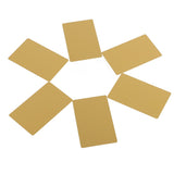 50Pcs Impressive Blanks Laser Mark Engraved Metal Business Visiting Name Cards (Yellow) In Australia - Darrahopens