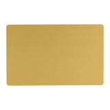 50Pcs Impressive Blanks Laser Mark Engraved Metal Business Visiting Name Cards (Yellow)