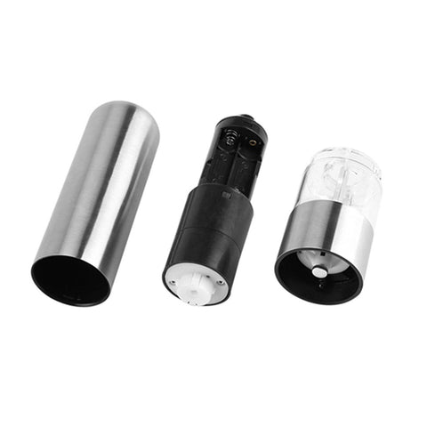 Stainless Steel Electric Kitchen Pepper Grinder Cordless Battery Powered Adjustable Salt Mill In Australia - Darrahopens