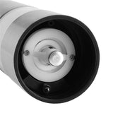 Stainless Steel Electric Kitchen Pepper Grinder Cordless Battery Powered Adjustable Salt Mill