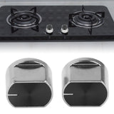 2pcs Universal Gas Stove Cooker Part Control Knobs Replacement Zinc Alloy Rotary Switch