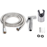 3Pcs Stainless Steel Handheld Bidet Sprayer Set with Hose and Holder Toilet Washing Shower Kit G1/2in In Australia - Darrahopens