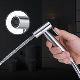 3Pcs Stainless Steel Handheld Bidet Sprayer Set with Hose and Holder Toilet Washing Shower Kit G1/2in