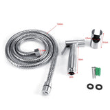 3Pcs Stainless Steel Handheld Bidet Sprayer Set with Hose and Holder Toilet Washing Shower Kit G1/2in