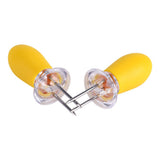 8 Pcs Stainless Steel Corn On The Cob Skewers Holder Forks Prongs BBQ Kitchen Party