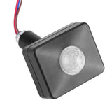 Black PIR Switch Infrared Motion Lighting Sensor Detector Wall Pavement Switch Outdoor