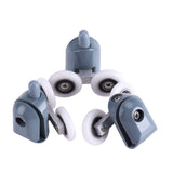 8 x Twin Bottom Top Shower Door Rollers Pulleys Wheels Runners Bathroom Double Wheel