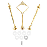 Multi tiers Cake Tray Stand Handle Fruit Plate Hardware Fitting Holder(3-tiers Crown Gold) In Australia - Darrahopens