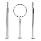 Multi tiers Cake Tray Stand Handle Fruit Plate Hardware Fitting Holder(3-tiers Round Silver) In Australia - Darrahopens