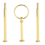 Multi tiers Cake Tray Stand Handle Fruit Plate Hardware Fitting Holder(3-tiers Round Gold) In Australia - Darrahopens