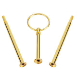 Multi tiers Cake Tray Stand Handle Fruit Plate Hardware Fitting Holder(3-tiers Round Gold)