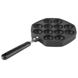 12 Cavities Aluminum NOn stick Takoyaki Grill Pan Plate Octopus Ball Pancake Maker Baking Mold