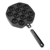 12 Cavities Aluminum NOn stick Takoyaki Grill Pan Plate Octopus Ball Pancake Maker Baking Mold