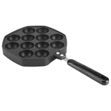 12 Cavities Aluminum NOn stick Takoyaki Grill Pan Plate Octopus Ball Pancake Maker Baking Mold
