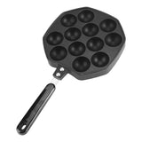12 Cavities Aluminum NOn stick Takoyaki Grill Pan Plate Octopus Ball Pancake Maker Baking Mold
