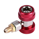 R134A/C Low High Quick Connector Air Conditioning Coupler Adapter Extractor Valve Core (Red)
