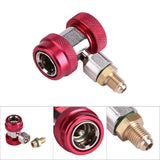 R134A/C Low High Quick Connector Air Conditioning Coupler Adapter Extractor Valve Core (Red)