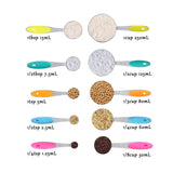 Ejoyous 10 Pieces Stainless Steel Measuring Cups and Spoons with Silicone Handle Grip Kitchen M In Australia - Darrahopens