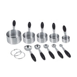 Ejoyous 10 Pieces Stainless Steel Measuring Cups and Spoons with Silicone Handle Grip Kitchen M In Australia - Darrahopens