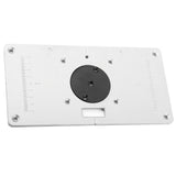 235*120*8mm Aluminum Router Table Insert Plate with 4 Rings and Screws for Woodworking Benches In Australia - Darrahopens