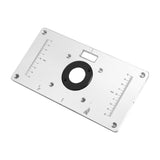 235*120*8mm Aluminum Router Table Insert Plate with 4 Rings and Screws for Woodworking Benches In Australia - Darrahopens