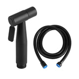Stainless Steel Black Bathroom Toilet Handheld Bidet Cloth Diaper Cleaning Sprayer Shattaf Kit