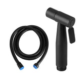 Stainless Steel Black Bathroom Toilet Handheld Bidet Cloth Diaper Cleaning Sprayer Shattaf Kit
