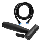 Stainless Steel Black Bathroom Toilet Handheld Bidet Cloth Diaper Cleaning Sprayer Shattaf Kit