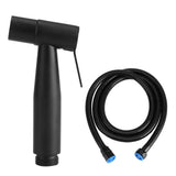 Stainless Steel Black Bathroom Toilet Handheld Bidet Cloth Diaper Cleaning Sprayer Shattaf Kit