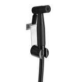 Stainless Steel Black Bathroom Toilet Handheld Bidet Cloth Diaper Cleaning Sprayer Shattaf Kit