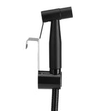 Stainless Steel Black Bathroom Toilet Handheld Bidet Cloth Diaper Cleaning Sprayer Shattaf Kit
