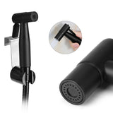 Stainless Steel Black Bathroom Toilet Handheld Bidet Cloth Diaper Cleaning Sprayer Shattaf Kit