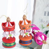 Wooden Carousel Horse Orament Merry Go Round Christmas Room Decoration Kids Gift In Australia - Darrahopens