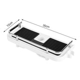 ABS Shower Rod Storage Shelf Organizer Tray Holder Practical Bathroom Accessory In Australia - Darrahopens