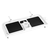 ABS Shower Rod Storage Shelf Organizer Tray Holder Practical Bathroom Accessory In Australia - Darrahopens